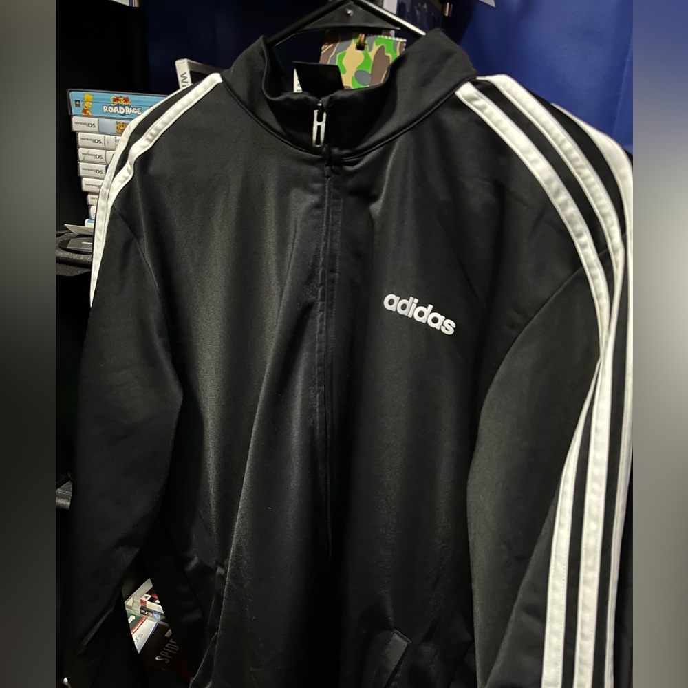Adidas Men’s Tri Stripes Jacket Black/White New !!!!